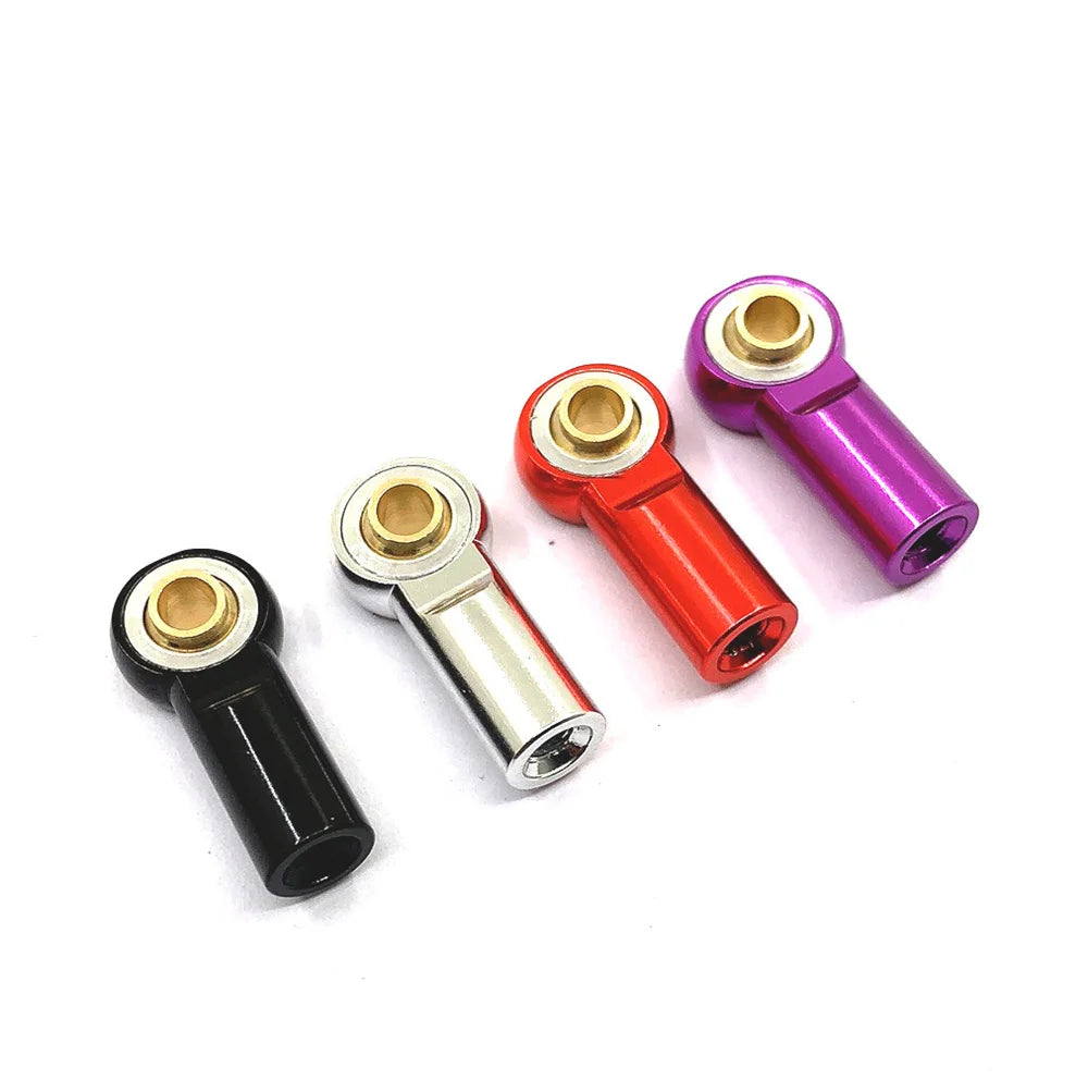 10Pcs Metal M3 Aluminum Link Tie Rod End Ball Joint for 1/10 RC Car Crawler AXIAL SCX10 D90 D110 Tamiya racing
