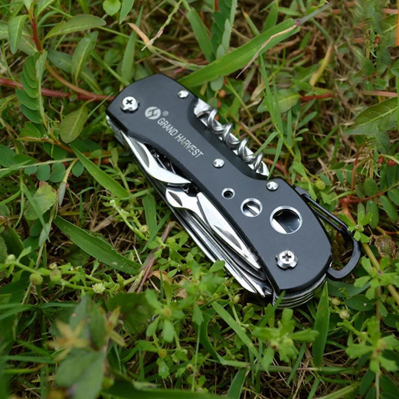 Multitool Knife 11 In 1 Fold Gear Swiss Knife Survive Pocket Hunting Outdoor Camping Survival Multifunctional Folding Knife