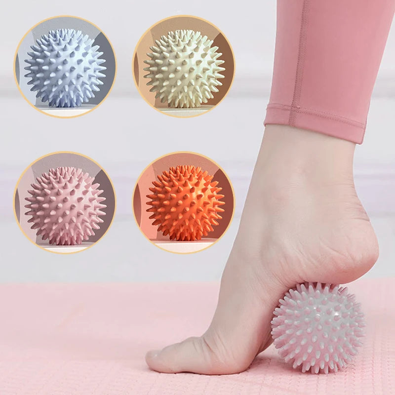 Hedgehog Massage Ball Yoga Fascia Ball Exercise Fitness Muscle Relaxation Massage Stick Shoulder Neck Leg Plantar Meridian Ball