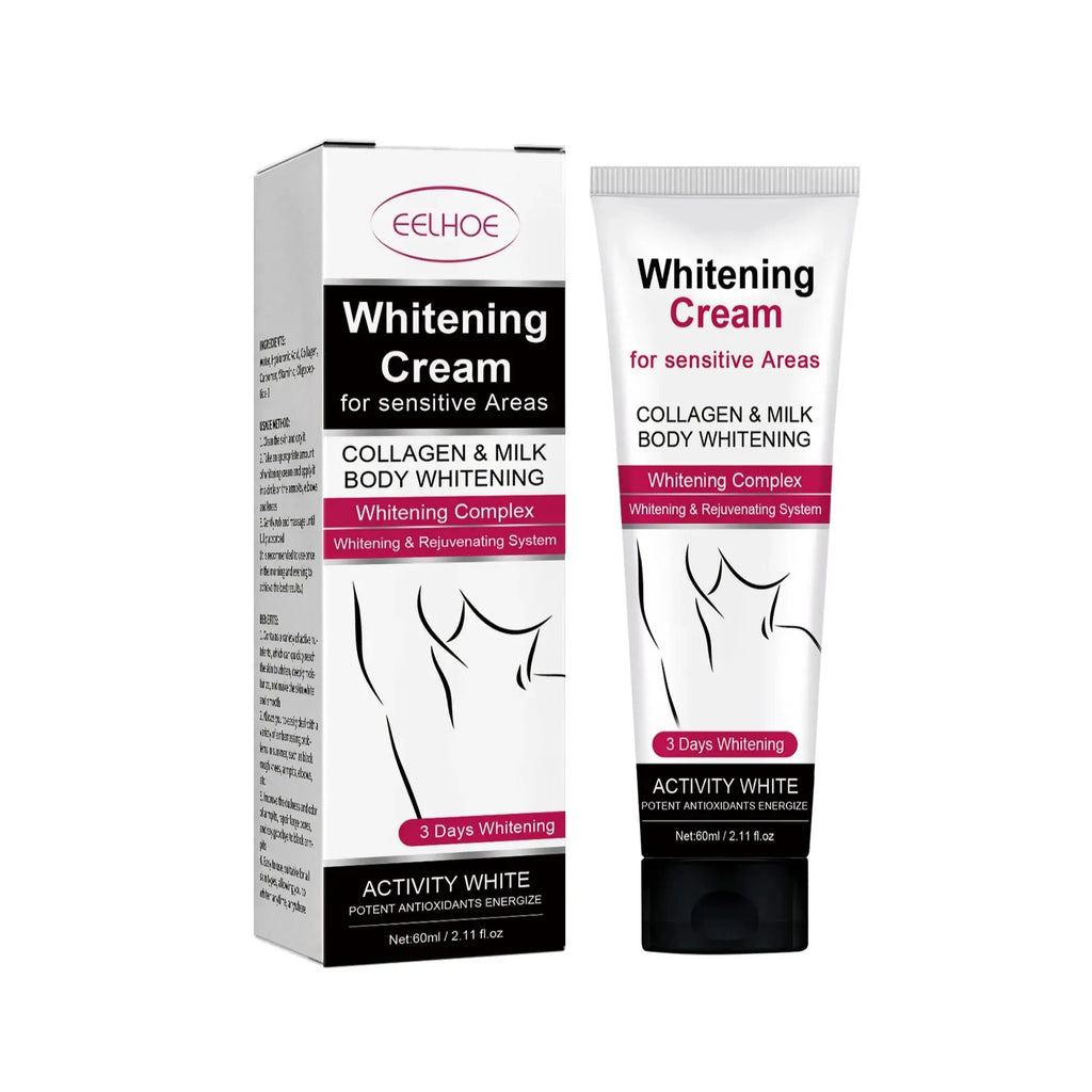 Whitening Cream For Dark Skin Underarm Armpit Thigh Inner Joint Lightening Sensitive Area Body Care Moisturizing Brighten Lotion