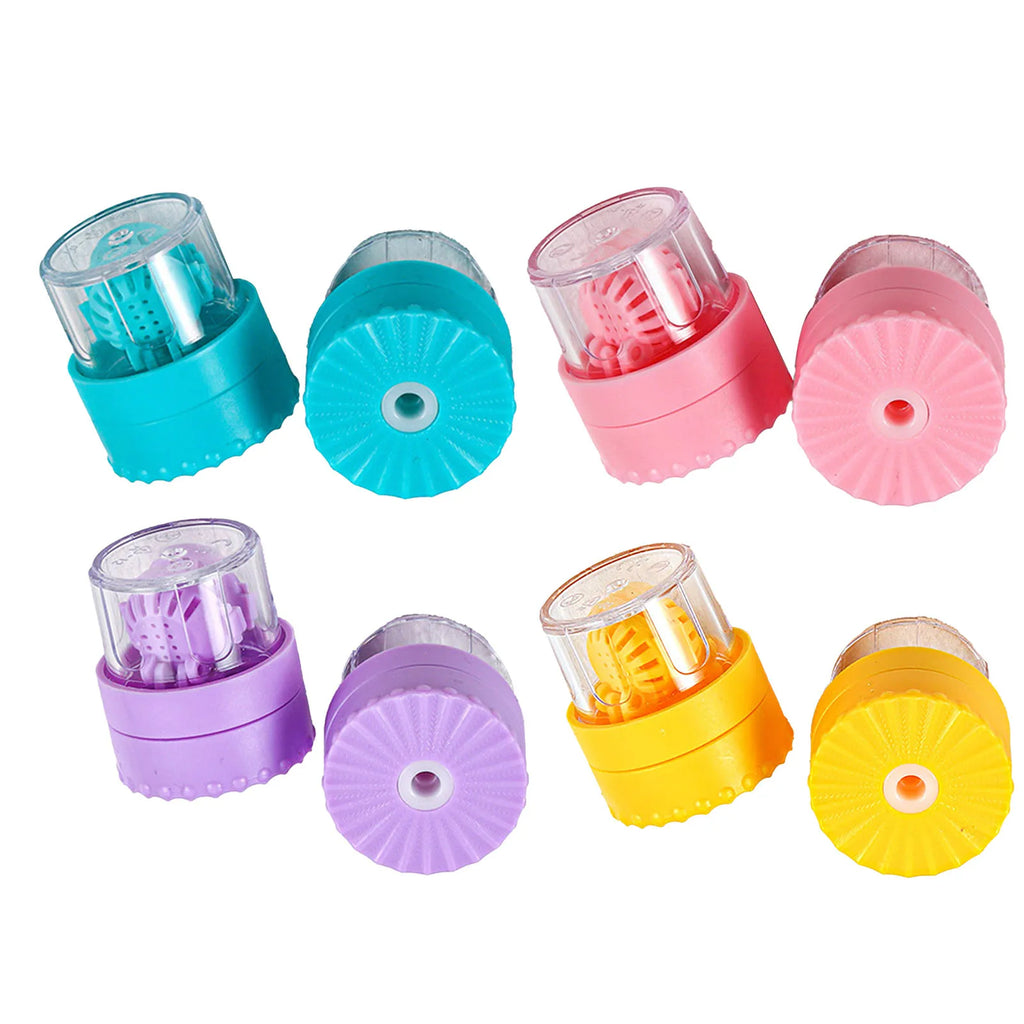 Contact Lens Cleaner Case Portable Manually Rotatable Contact Lens Case Plastic Container Storage Holder Eyewear Accessories