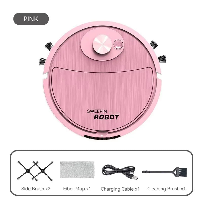 New Automatic Robot Vacuum Cleaner Smart Sweeping Dry Wet Cleaning Machine Charging Intelligent Vacuum Cleaner for Home