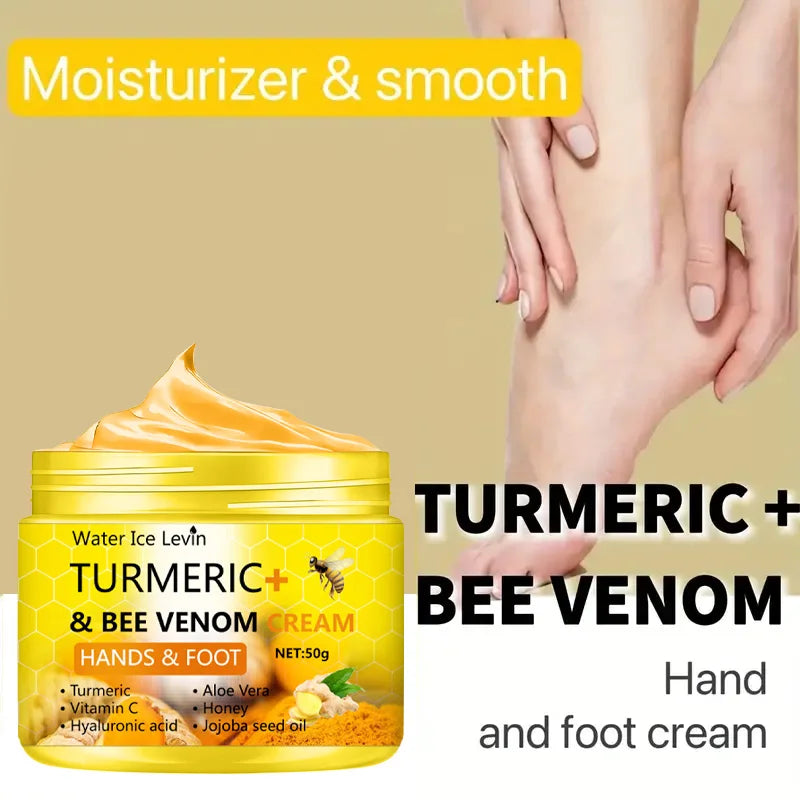 Turmeric Bee Venom Anti-Drying Crack Foot Cream Hand Cracked Repair Skin Removal Care Cream Dead Feet Hand Skin