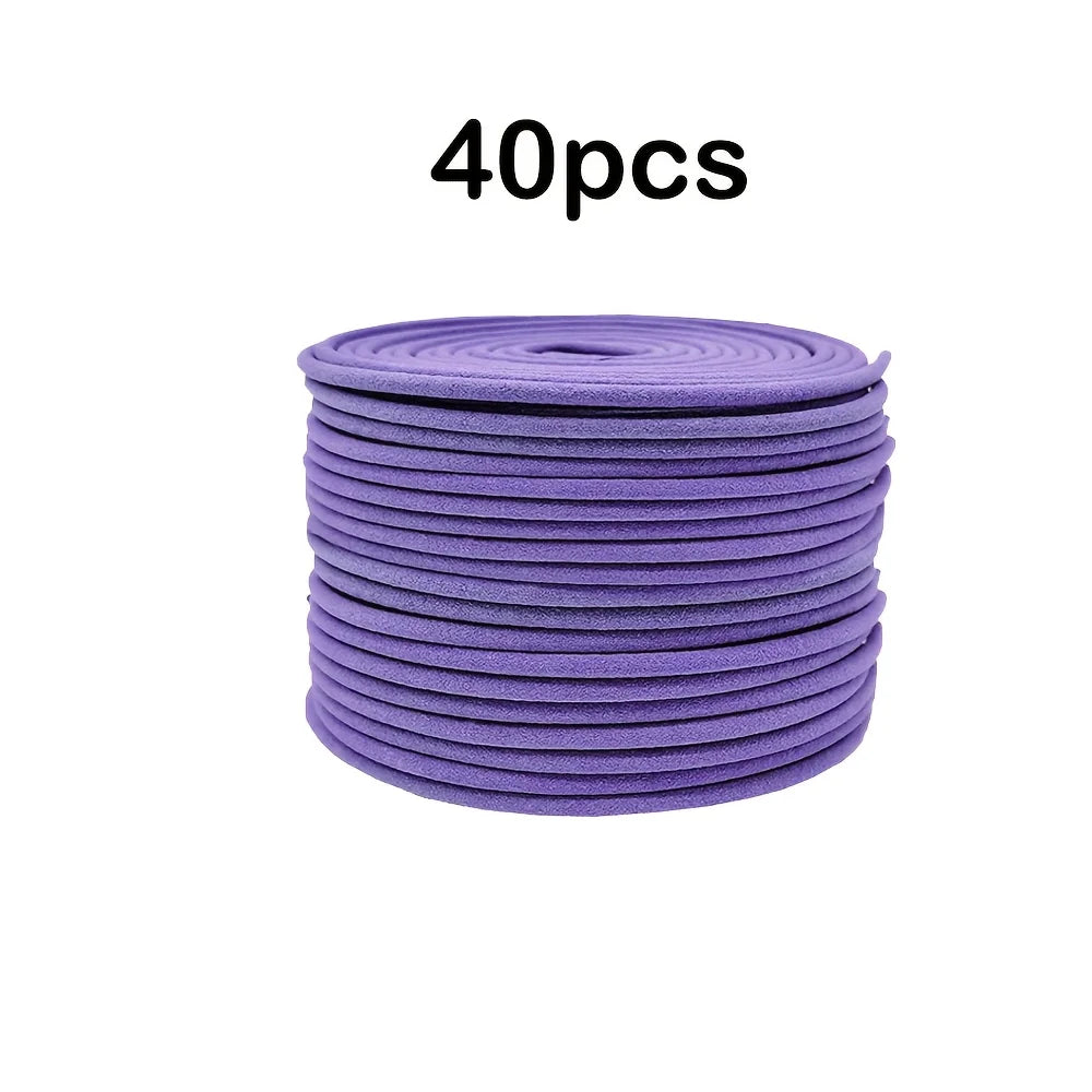 40 lavender aromatherapy coils, fragrant fragrances, suitable for air purification and yoga, helping to purify and relax