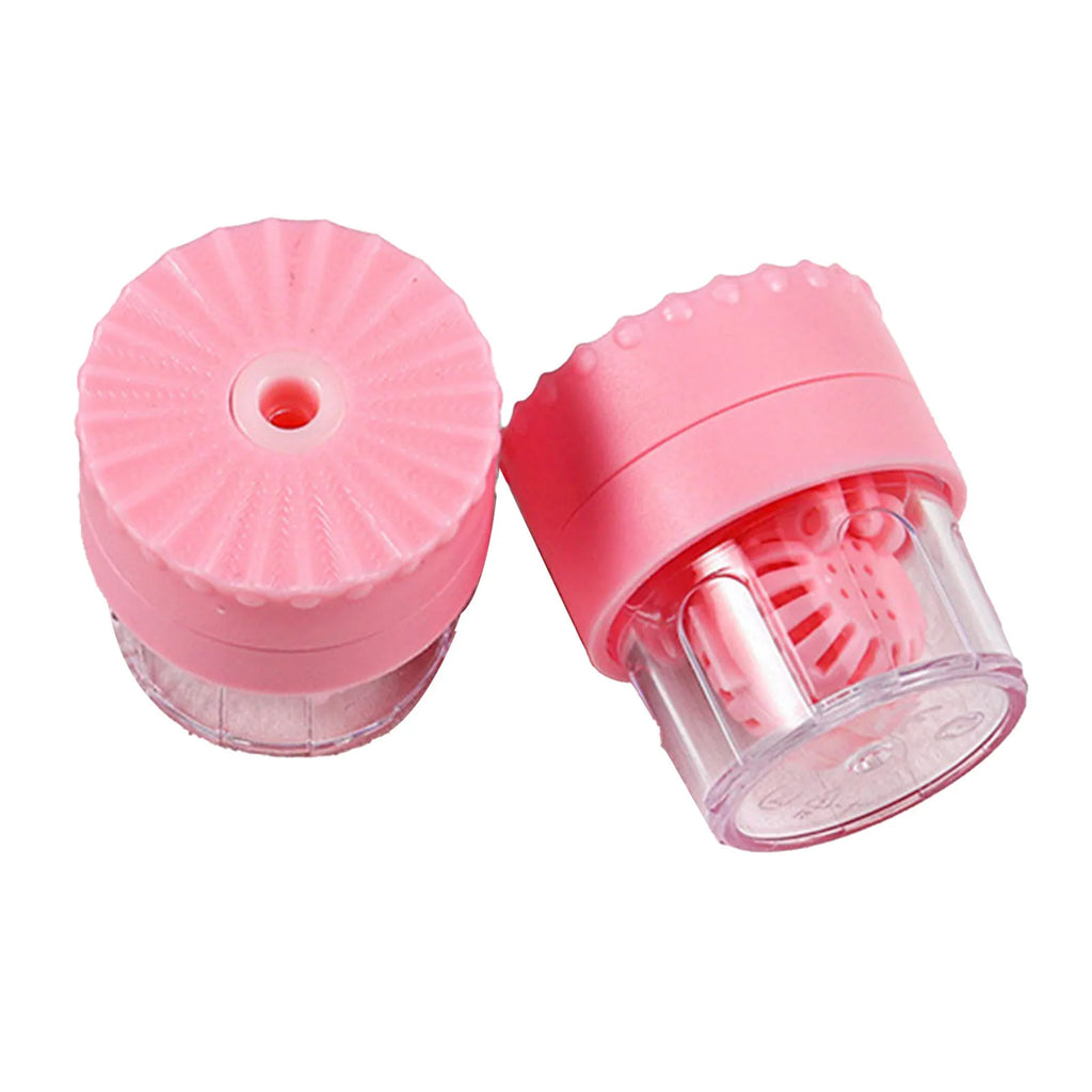 Contact Lens Cleaner Case Portable Manually Rotatable Contact Lens Case Plastic Container Storage Holder Eyewear Accessories
