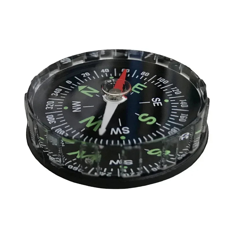 Mini Compass ABS Camping Hiking Pocket Compass Pendant Portable Navigation Climing Riding Children Gift Outdoor Survival Gear
