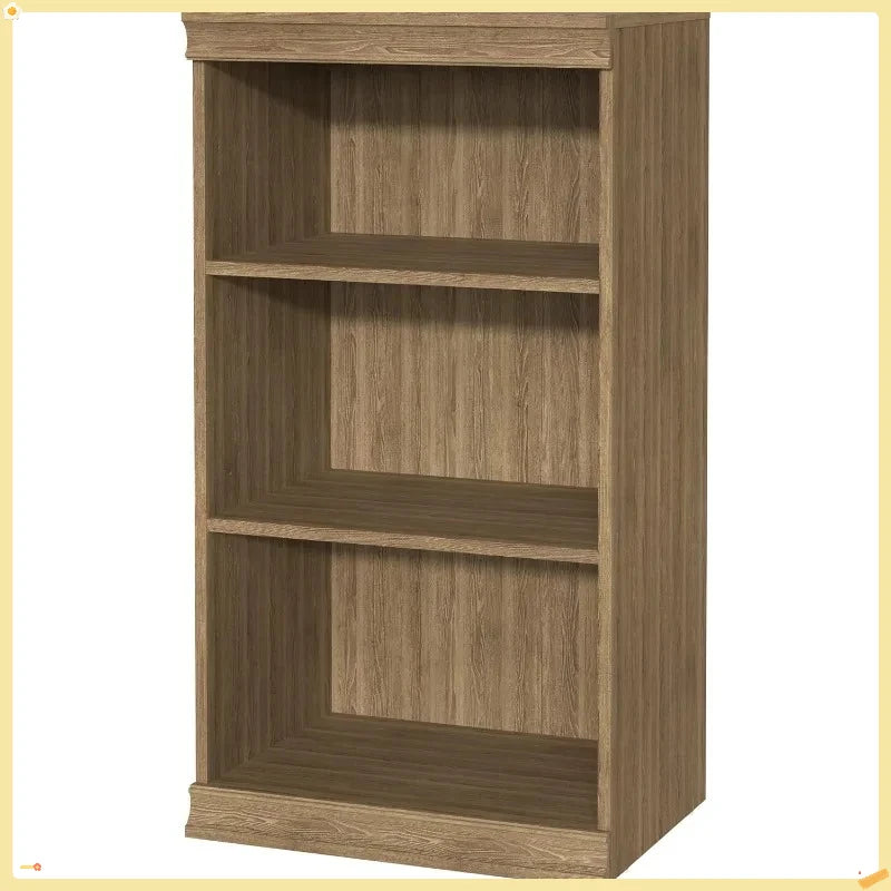 Modular 3-Tier Shelving Unit, Stackable Storage Rack for Living Room, Office, Garage, Sand Color, 15.91"D x 21.38"W x 40.29"H