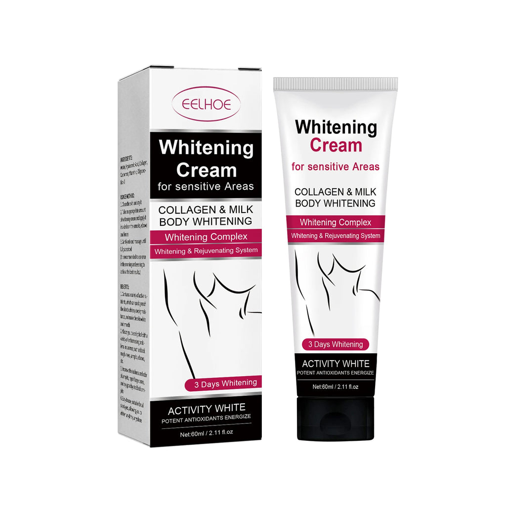 Whitening Cream For Dark Skin Underarm Armpit Thigh Inner Joint Lightening Sensitive Area Body Care Moisturizing Brighten Lotion