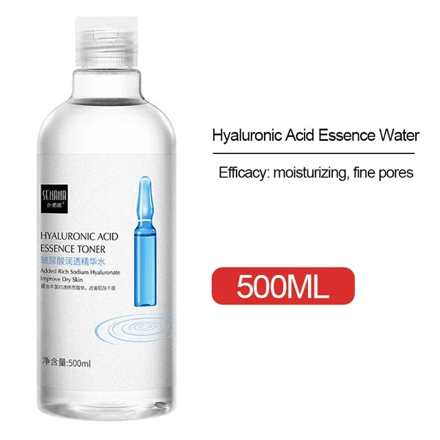 500ml  Large Capacity Essence Water Niacinamide Improve Dull Hyaluronic Acid Moisturize Dry Skin Facial Beauty Care Toner