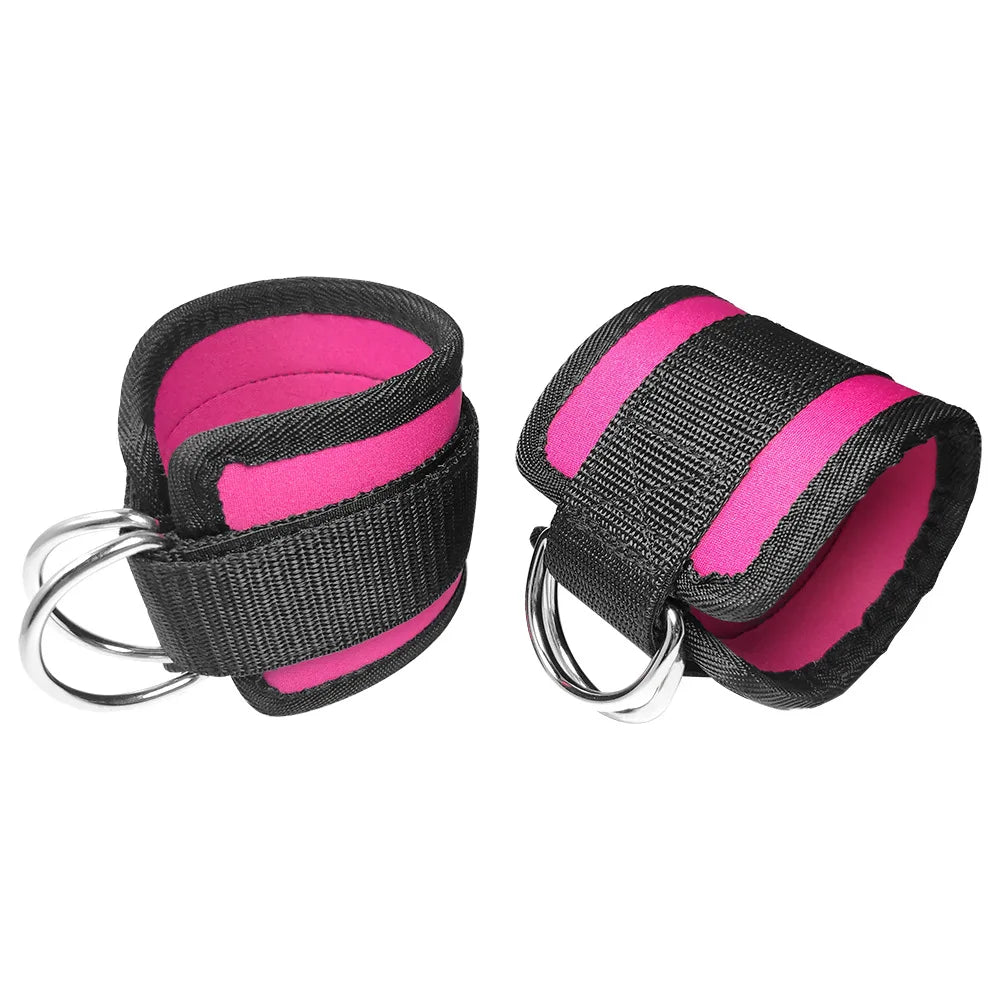 1 pack Ankle straps for fitness,  pulley for leg strength training in the gym with buckle, sports protector, safety adductors