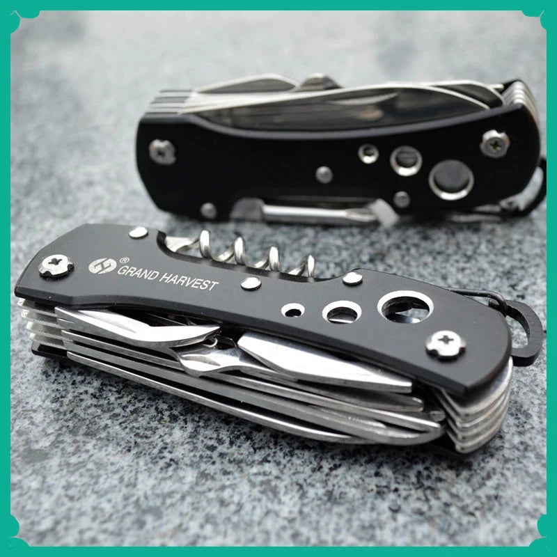 Multitool Knife 11 In 1 Fold Gear Swiss Knife Survive Pocket Hunting Outdoor Camping Survival Multifunctional Folding Knife