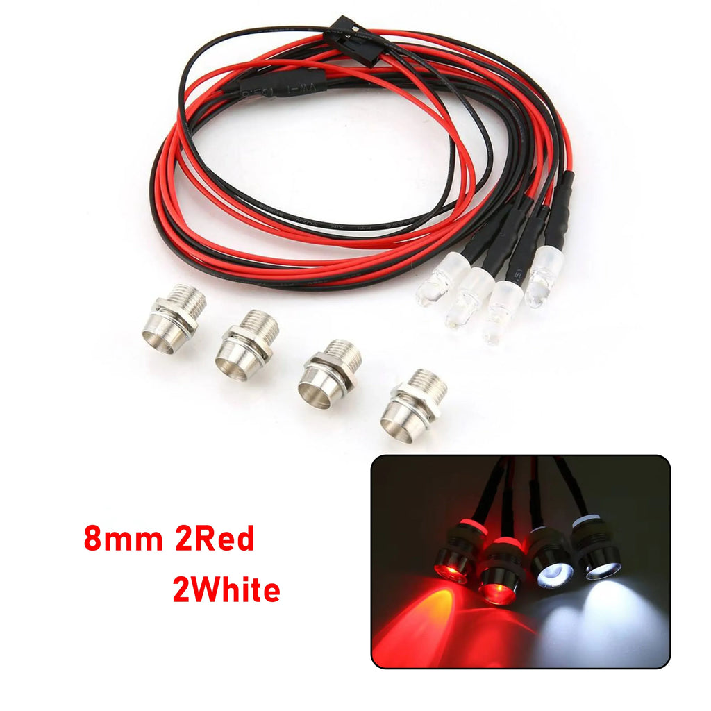 RC LED Light Kit Headlamps for 1/10 1/8 1/12 RC Car Truck Crawler Drift Car Headlight Taillight TRAXXAS HSP HPI MN99 MN90 Wltoys