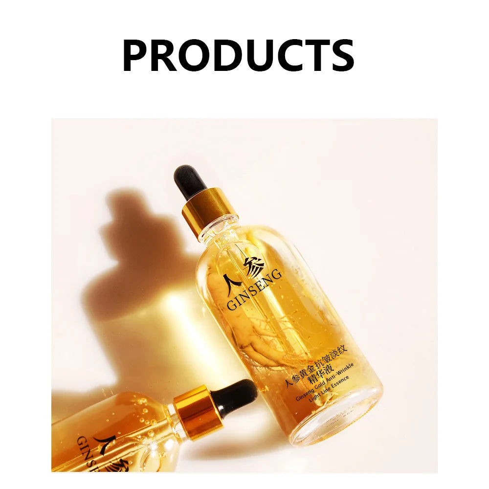 Ginseng Essence Polypeptide Anti-aging Essential Oil Gold Polypeptide Anti Wrinkle Essence Tighten Loose Skinreduce Fine Lines