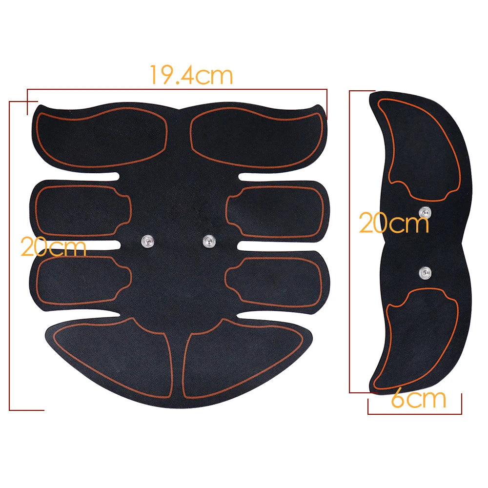 6 Modes EMS Abdominal Muscle Stimulator Hip Arms Abs Trainer Electric Stimulator Home Gym Muscle Toner Slimming Massager