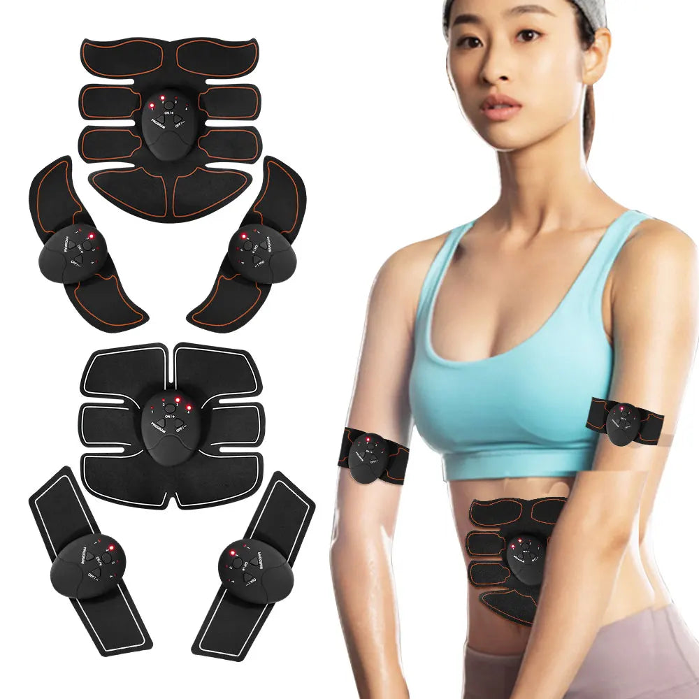 6 Modes EMS Abdominal Muscle Stimulator Hip Arms Abs Trainer Electric Stimulator Home Gym Muscle Toner Slimming Massager