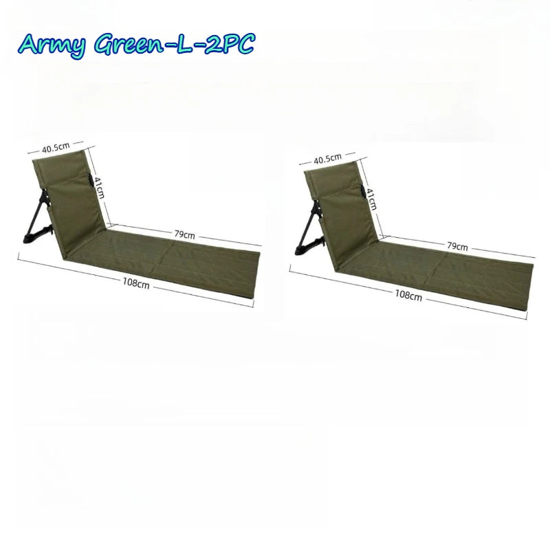 Beach Chair Camping Chairs Fishing Backrest Chairs Garden Park Single Lazy Chair Portable Folding Beach Lounger Outdoor Gears
