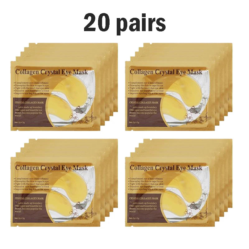 5/10/20/30 Pairs Gold Collagen Crystal Eye Mask skincare Eye Patches Firming Moisturizing Nourishing Eye Skin Care Products