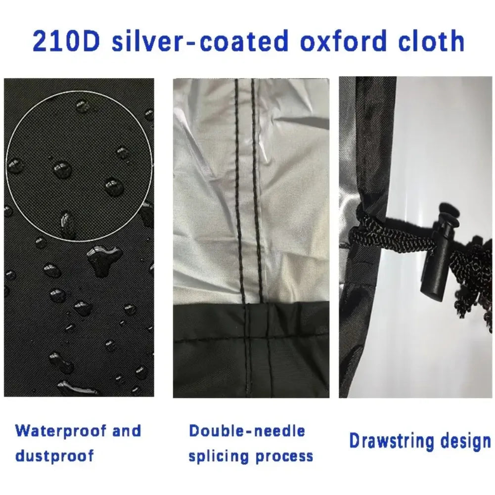 Outdoor Sun Lounge Chair Cover Waterproof Windproof Dustproof Heavy Duty UV Resistant Patio Furniture Protector for Garden Decor