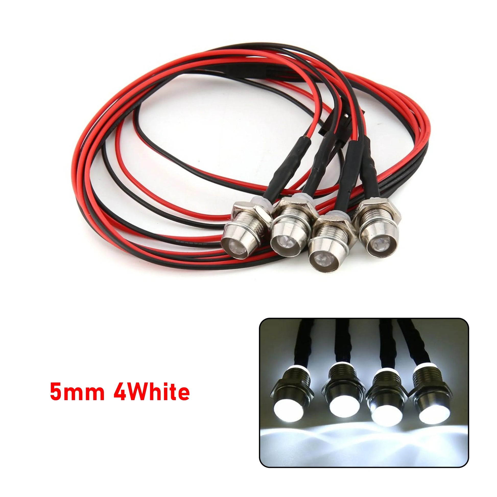 RC LED Light Kit Headlamps for 1/10 1/8 1/12 RC Car Truck Crawler Drift Car Headlight Taillight TRAXXAS HSP HPI MN99 MN90 Wltoys