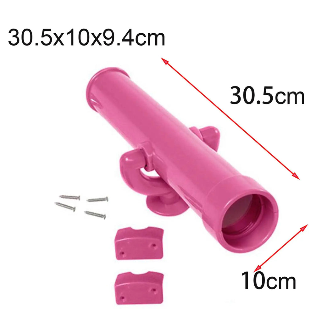 Kids Playground Toy Telescope Included Mounting Hardware Accessories Play Equipment Creative Outdoor Play Swing Set for Ages 3+