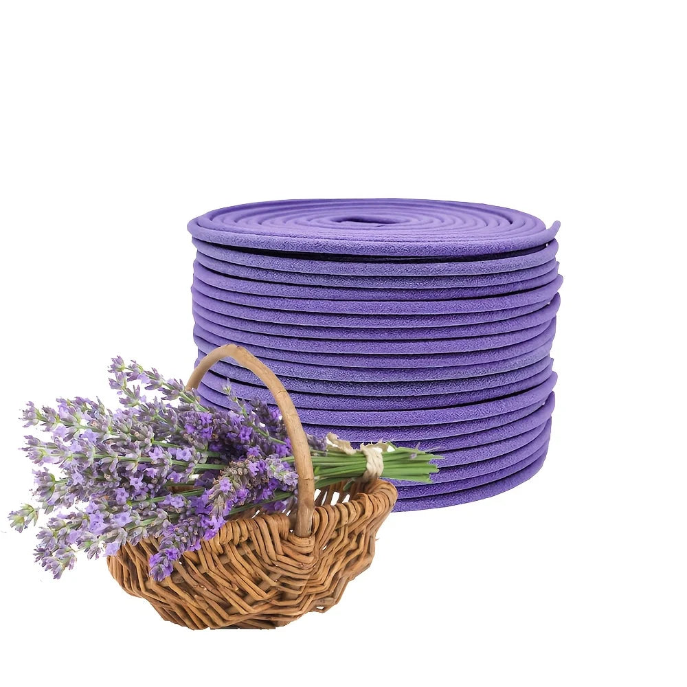 40 lavender aromatherapy coils, fragrant fragrances, suitable for air purification and yoga, helping to purify and relax
