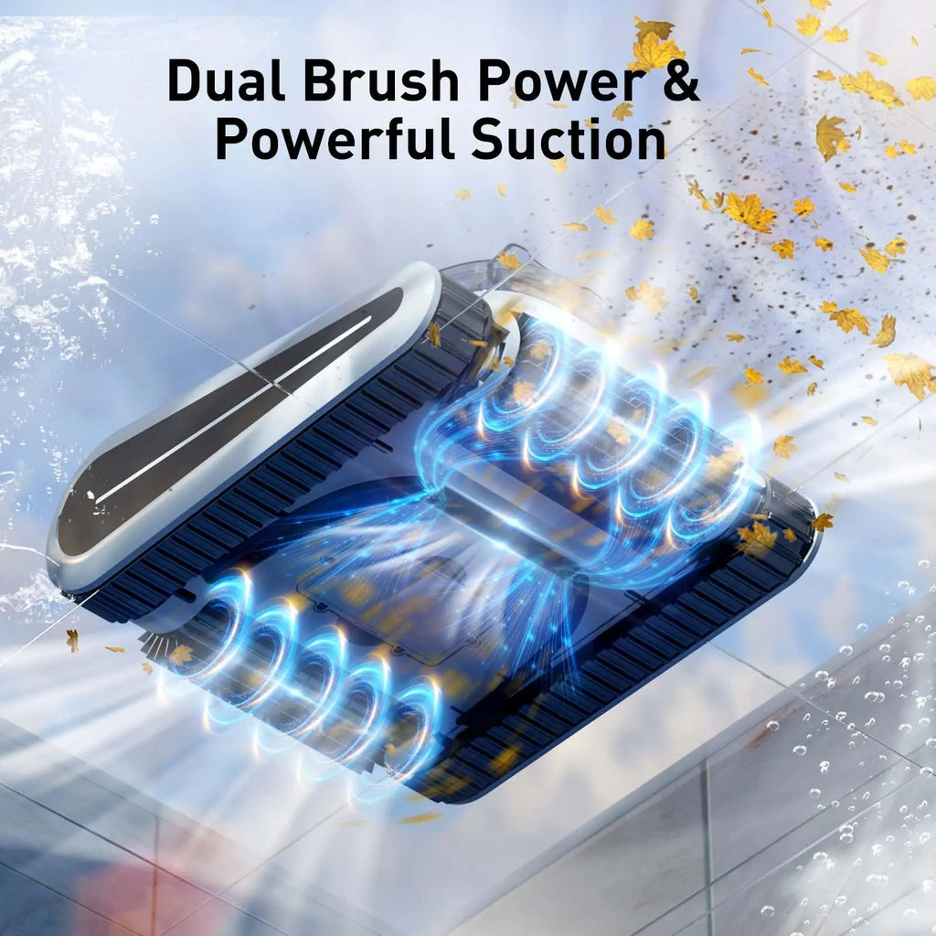 (2025 New) Seauto Crab Pro Cordless Robotic Cleaner, for Inground Pools up to 2000 Sq.ft, all and Waterline Cleaning Vacuum