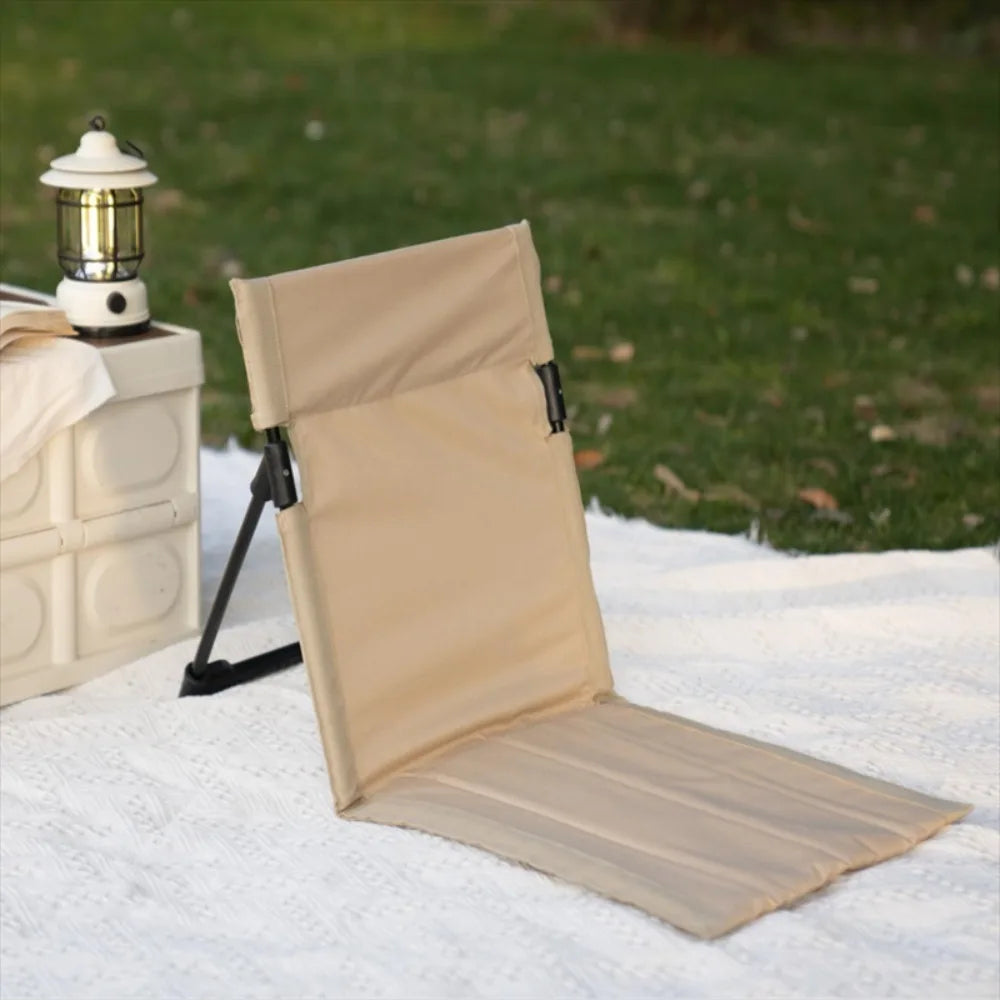 Beach Chair Camping Chairs Fishing Backrest Chairs Garden Park Single Lazy Chair Portable Folding Beach Lounger Outdoor Gears