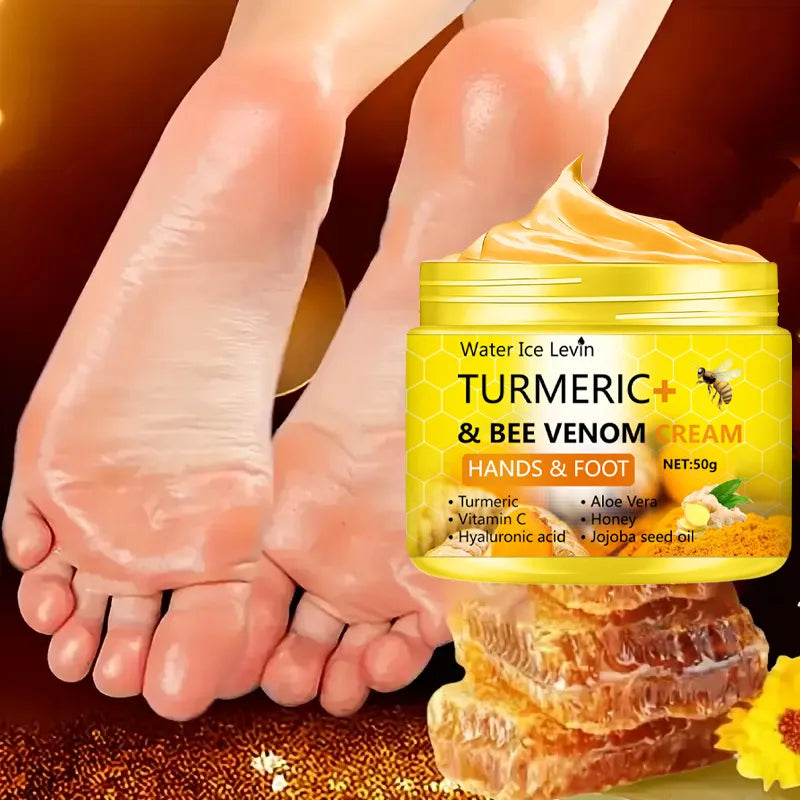 Turmeric Bee Venom Anti-Drying Crack Foot Cream Hand Cracked Repair Skin Removal Care Cream Dead Feet Hand Skin