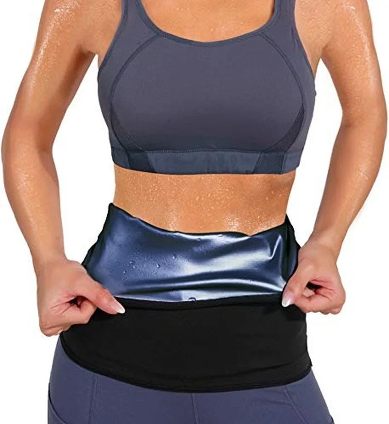 Waist Trainer Premium Polymer Sauna Strap Weight Loss Women Belly Trimmer Slim Wrap Fitness Heat Sweat Workout Slimming Belt