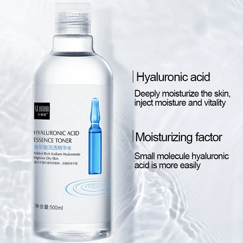 500ml  Large Capacity Essence Water Niacinamide Improve Dull Hyaluronic Acid Moisturize Dry Skin Facial Beauty Care Toner