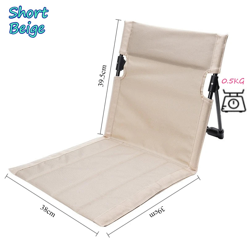 Beach Chair Camping Chairs Fishing Backrest Chairs Garden Park Single Lazy Chair Portable Folding Beach Lounger Outdoor Gears