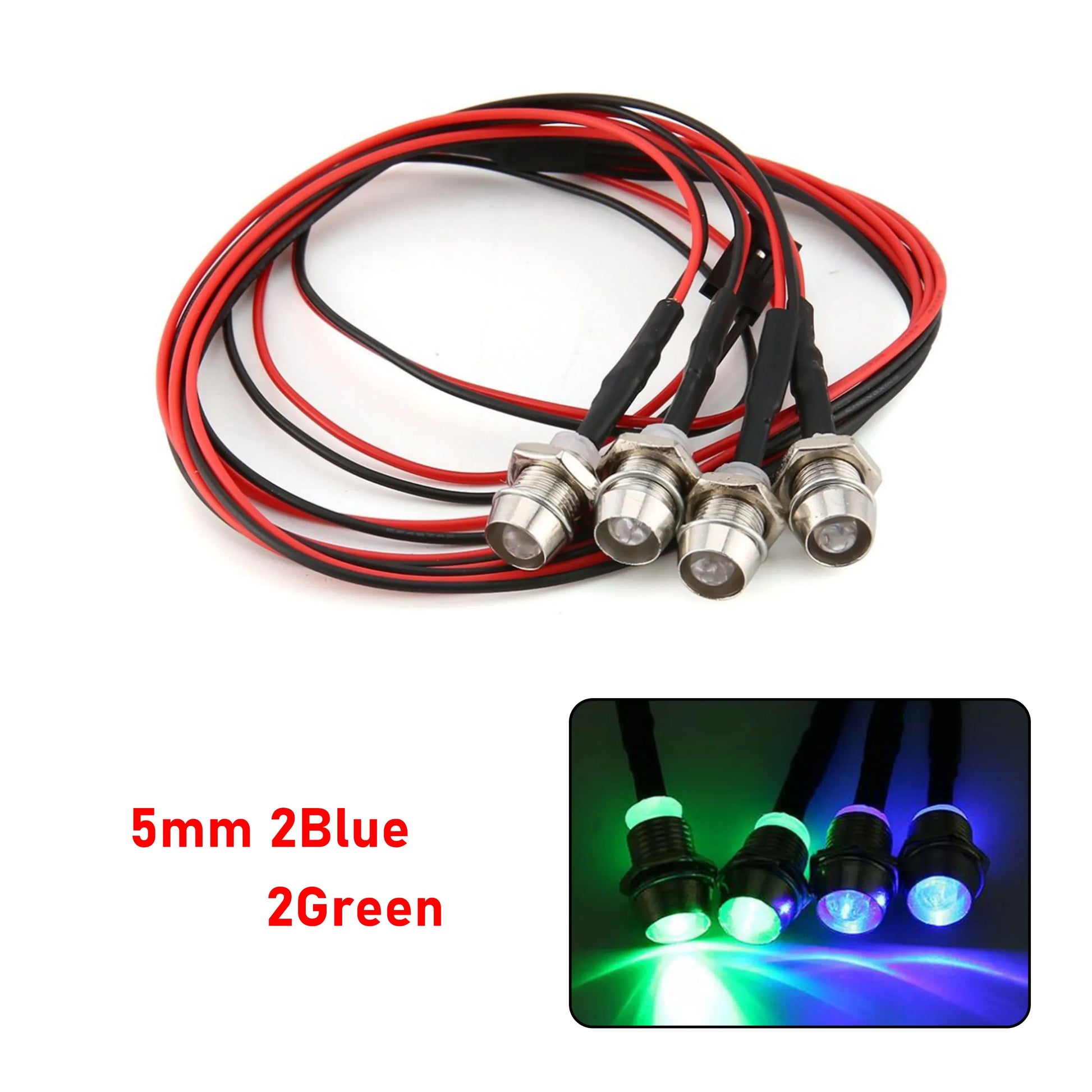 RC LED Light Kit Headlamps for 1/10 1/8 1/12 RC Car Truck Crawler Drift Car Headlight Taillight TRAXXAS HSP HPI MN99 MN90 Wltoys