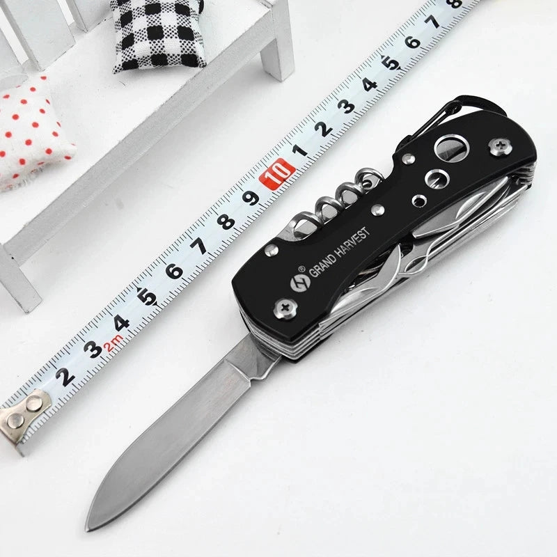 Multitool Knife 11 In 1 Fold Gear Swiss Knife Survive Pocket Hunting Outdoor Camping Survival Multifunctional Folding Knife