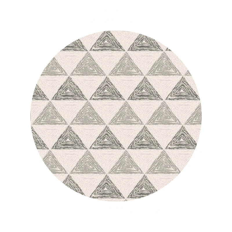Morocco Round Carpet Lounge Chair Area Rug Soft Non-slip Light Color Living Room Decoration Carpets Washable Cloakroom Floor Mat