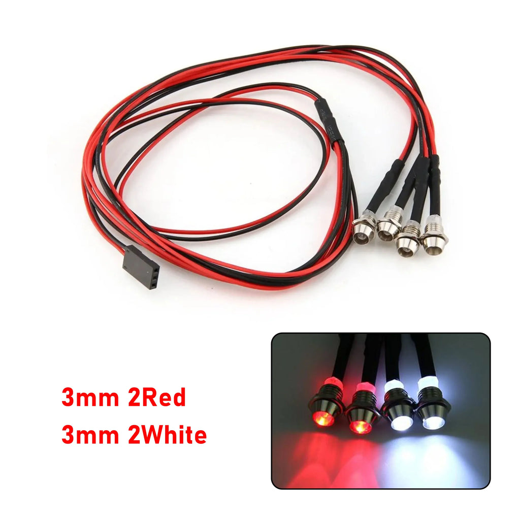 RC LED Light Kit Headlamps for 1/10 1/8 1/12 RC Car Truck Crawler Drift Car Headlight Taillight TRAXXAS HSP HPI MN99 MN90 Wltoys