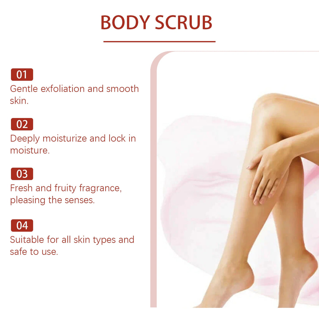 Body Scrub Exfoliating Deep Cleaning Dead Skin Remover Anti Acne Brightening Knee Elbow Moisturizing Whitening Repair Skin Care