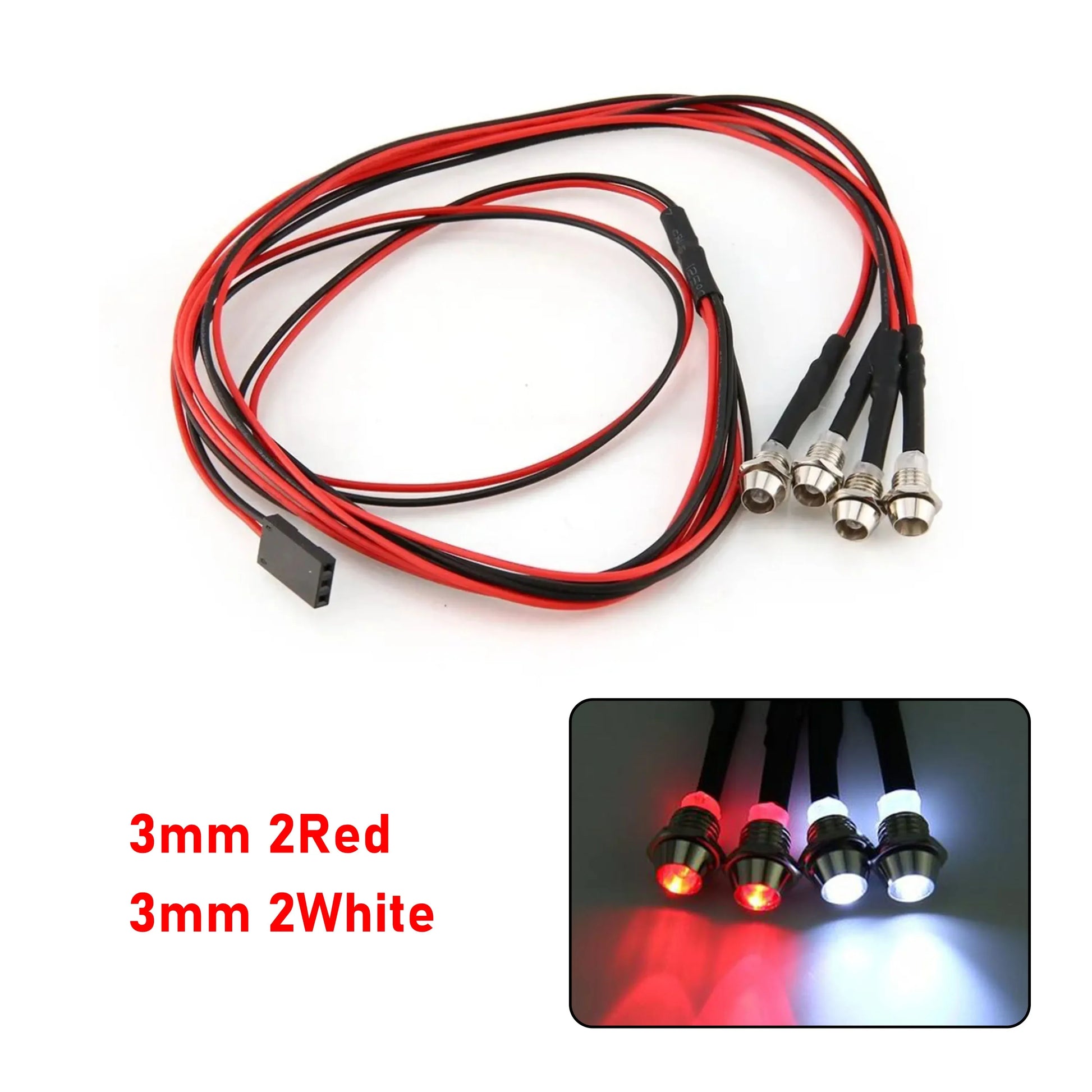 RC LED Light Kit Headlamps for 1/10 1/8 1/12 RC Car Truck Crawler Drift Car Headlight Taillight TRAXXAS HSP HPI MN99 MN90 Wltoys