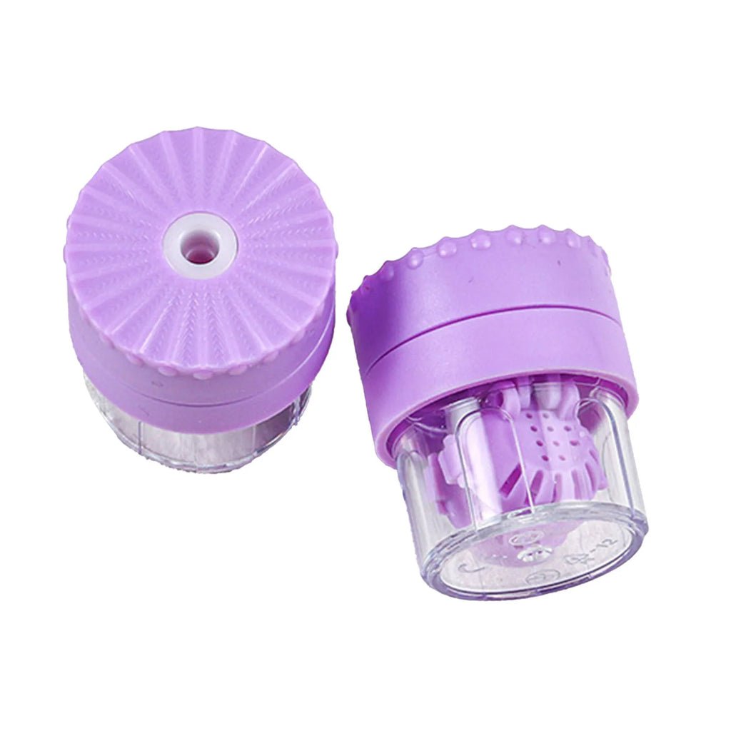 Contact Lens Cleaner Case Portable Manually Rotatable Contact Lens Case Plastic Container Storage Holder Eyewear Accessories
