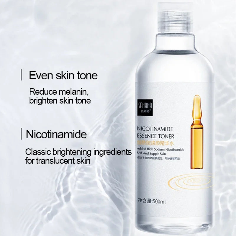 500ml  Large Capacity Essence Water Niacinamide Improve Dull Hyaluronic Acid Moisturize Dry Skin Facial Beauty Care Toner