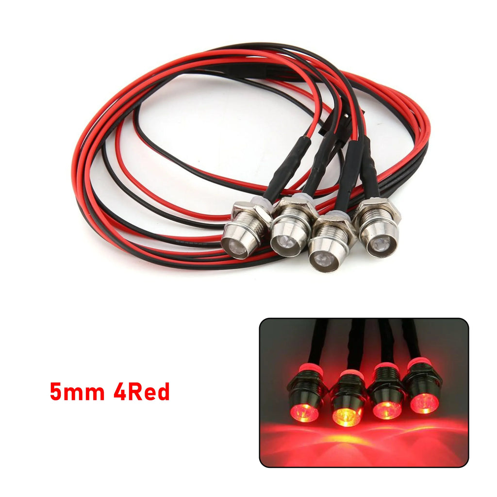 RC LED Light Kit Headlamps for 1/10 1/8 1/12 RC Car Truck Crawler Drift Car Headlight Taillight TRAXXAS HSP HPI MN99 MN90 Wltoys