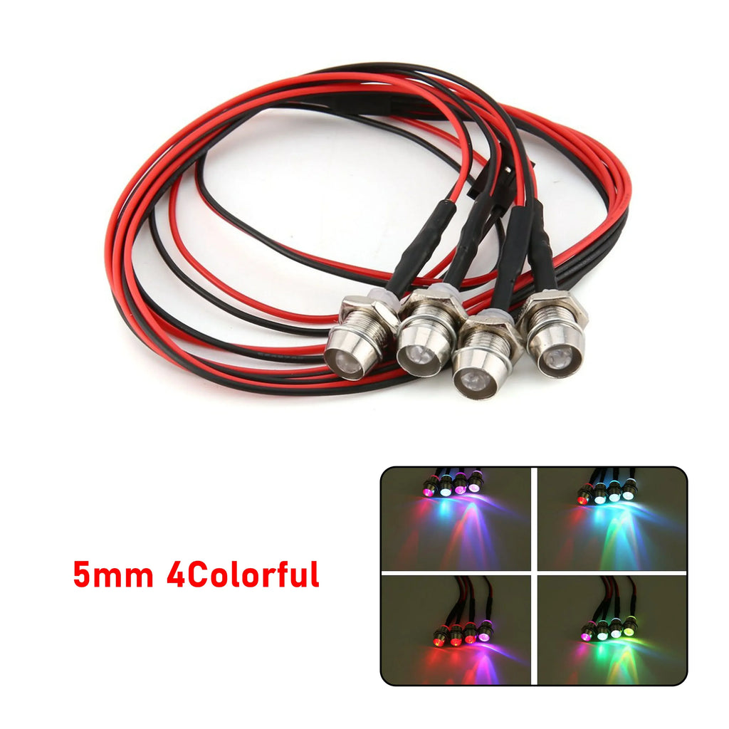RC LED Light Kit Headlamps for 1/10 1/8 1/12 RC Car Truck Crawler Drift Car Headlight Taillight TRAXXAS HSP HPI MN99 MN90 Wltoys