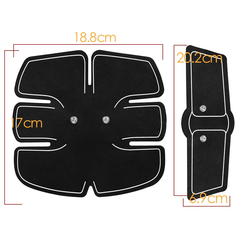 6 Modes EMS Abdominal Muscle Stimulator Hip Arms Abs Trainer Electric Stimulator Home Gym Muscle Toner Slimming Massager